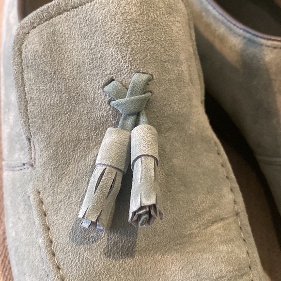 Hush Puppies EUC Suede Lt. Green Women’s Loafers - SZ 9 Perfect for Fall! - Picture 10 of 15